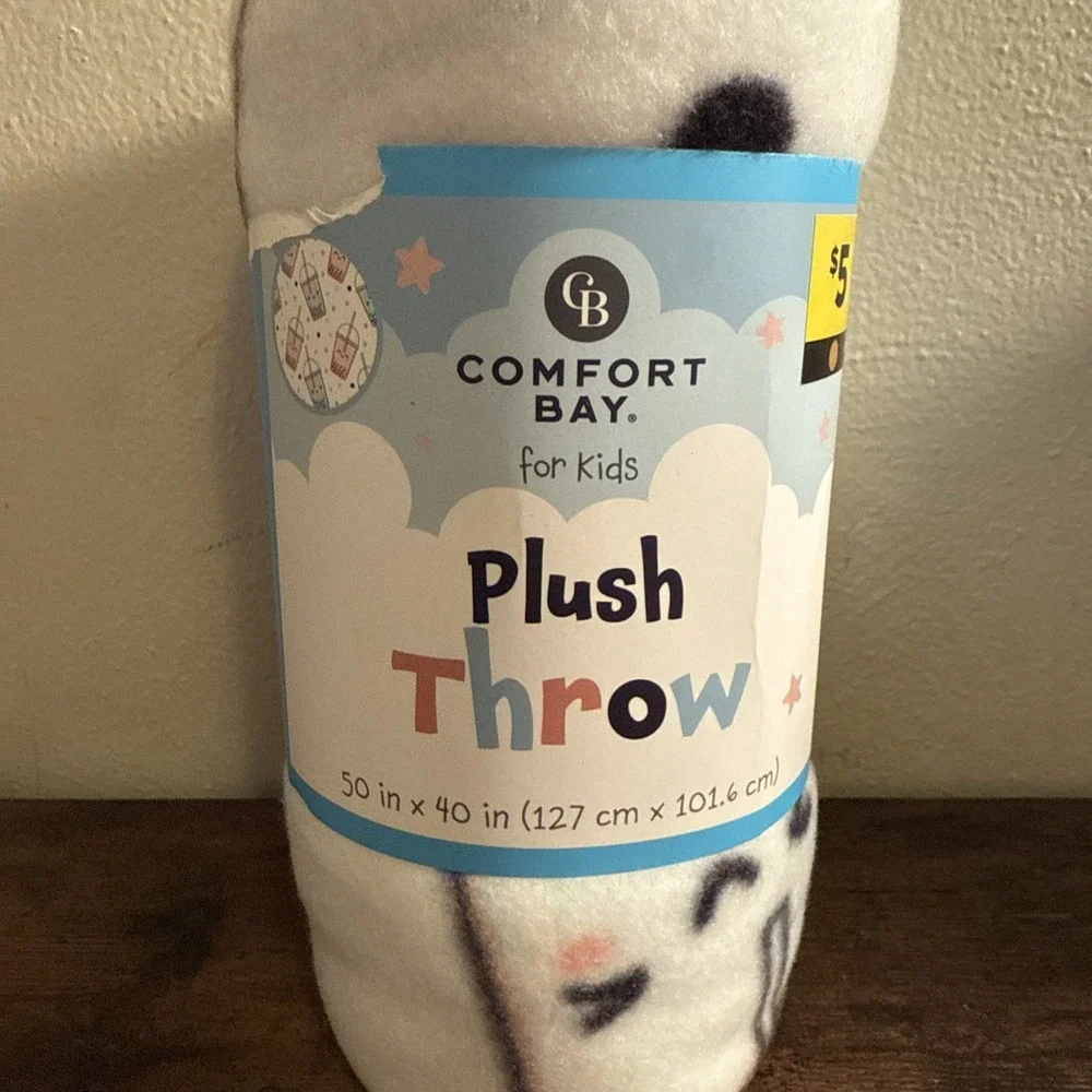 New comfort bay for‎ kids plush throw Drink Cups Design 50in X 40in